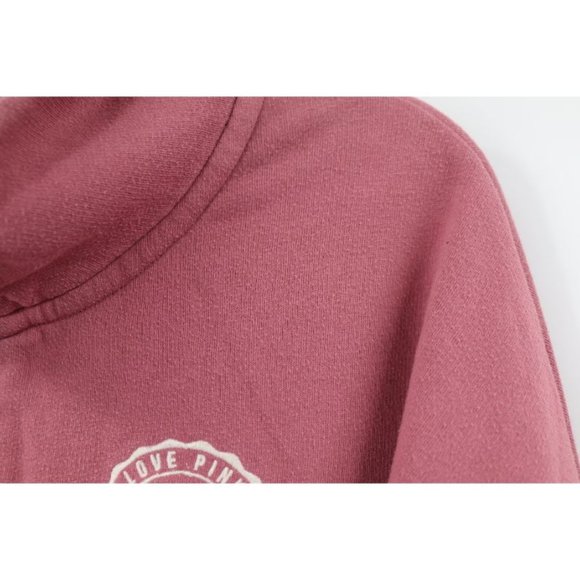 PINK Victoria's Secret women’s L 1/4 zip fleece pullover colorblock logo - Picture 2 of 10